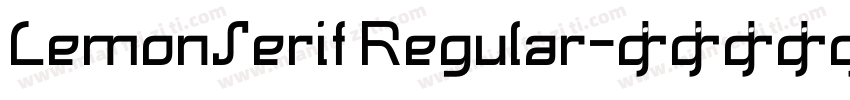 LemonSerif Regular字体转换